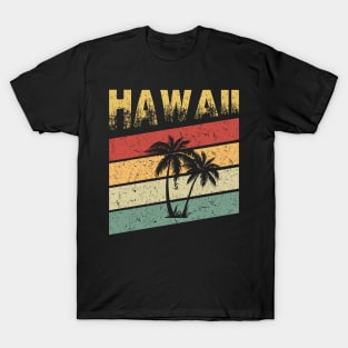Hawaiian Vintage 80s Palm Trees Sunset T-Shirt
